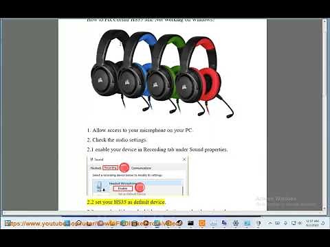 Fix Corsair HS35 Mic Not Working on Windows