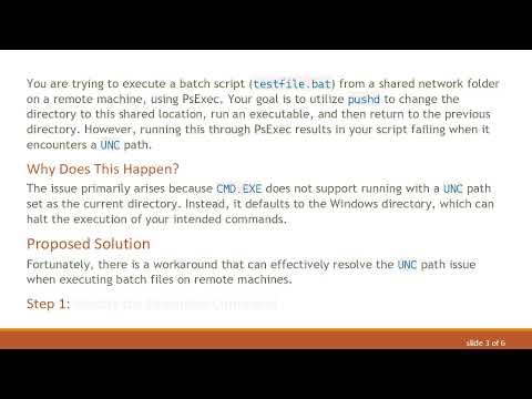How to Stop Your Batch File and Pushd from Referencing UNC Paths in CMD
