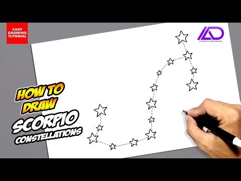 How to draw Scorpio Constellations