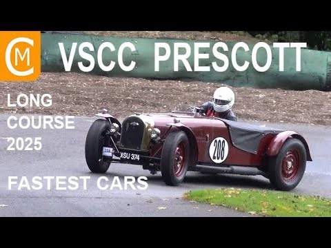 VSCC Prescott Long Course 2025 Fastest Cars