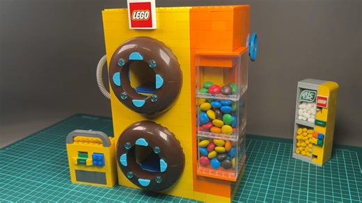 Building a huge working Lego candy vending machine