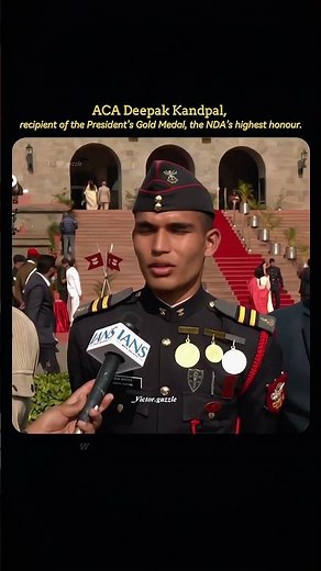 ACA Deepak Kandpal, President’s Gold Medal awardee. #indianarmy #pop #ndapop #nda #motivation #honor