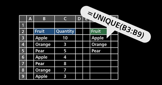 Dynamic array formulas in Excel