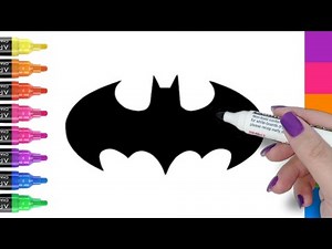 How to draw batman logo step by step / draw batman logo for beginners