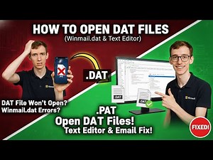 How to Open DAT Files (Winmail.dat & Text Editor)