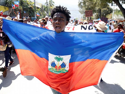 What is happening in Haiti, where political crisis persists?