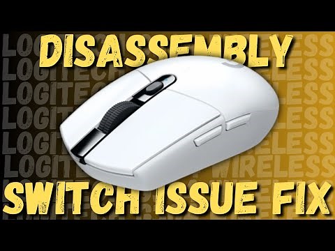 Logitech G304 Disassemble and switch change.
