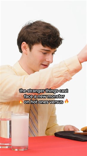 First We Feast on Instagram: "From friendship tests to revealing spoilers, the cast of @strangerthingstv will either need to be honest or go head-to-head with the wings of death  Tune in to an all-new episode of #HotOnesVersus, and see who takes home the golden chicken wing trophy  LINK IN BIO."