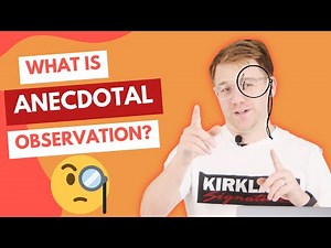 Anecdotal Observation and tracking kid's behaviors