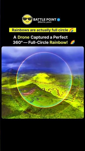 Full Circular Rainbow Captured by Drone – “The Gorgeous Ring” 🌈