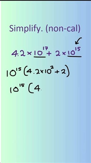 GCSE Maths: Add These Standard Form Numbers (Non-Cal)#fyp