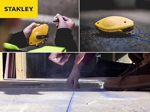 Snap lines with ease. The STANLEY® Chalk Line. For more info visit: www.stanleytools.co.uk/product/147054 | Stanley Tools UK