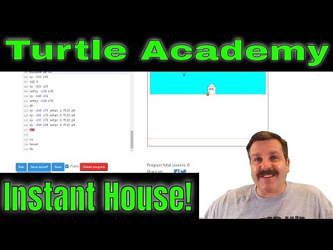 Instant House in Turtle Academy | How to use FMS Logo Lessons too! 🤯