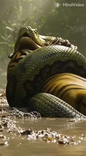 WILD Fight Anaconda TAKES ON Tiger! #anaconda #tiger