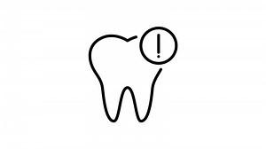 Download Tooth outline icon animation. transparent background for free