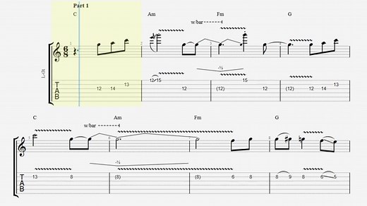 The Shadows - Sleepwalk TAB (PDF)