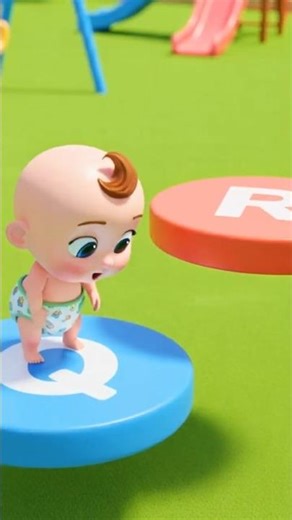 ABC Song for Kids (Q-V) | Fun Alphabet Nursery Rhyme | ABCD Learning Song #abcd #kidssongs #shorts