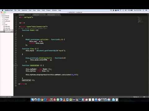 MVC using Vanilla Javascript