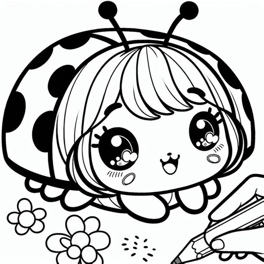 Ladybug Coloring Pages, 5 Pages for Children Aged 3 and Up, Digital Printable Coloring Book. - Etsy