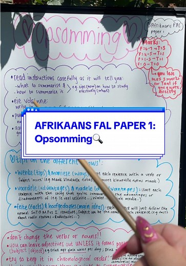 AFRIKAANS FAL PAPER 1 Summary Tips: How to Ace Your Exam!