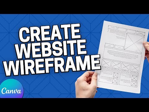 How to Make a Website Wireframe in Canva