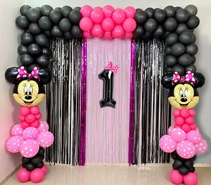 1.5M views · 68K reactions | Mini Mouse Theme Birthday Party Decoration for Girls | MASS Art and Craft | Facebook