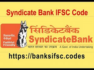 Syndicate Bank IFSC Code