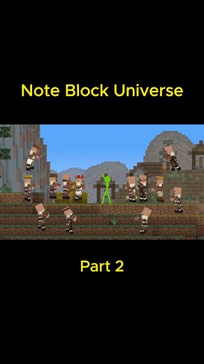 Note Block Universe (2) #minecraft #animation