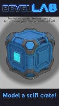 How to Make a sci-fi crate in Blender | Easy Beginner Tutorial | Free Model Available