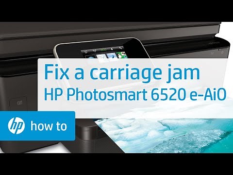 Fixing a Carriage Jam | HP Photosmart 6520 e-All-in-One Printer | HP
