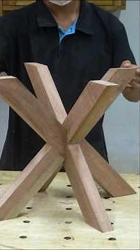 Woodworking MASTERPIECE Folding Table Legs with Mortise and Tenon Joints!