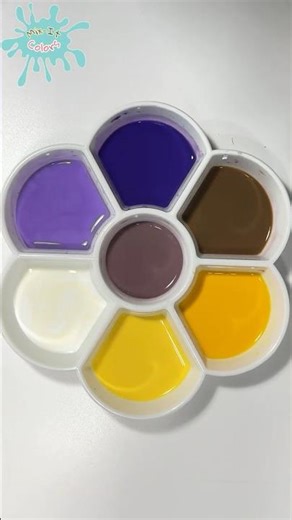 Mix Colors With Me + Blue + Orange #shorts #MixColors #ColorMixing #RelaxingVideo