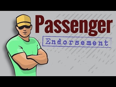 CDL Permit: PASSENGER Endorsement