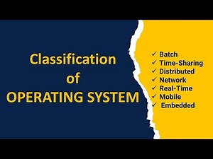 Classification of Operating Systems | Types of OS Explained with Examples | BCA | MDU BCA