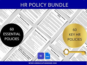 Employee Policy Template Bundle: 60 HR Documents, Handbook & Manual (digital Download) - Etsy