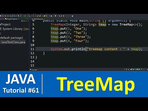 Java Tutorial #61 - Java TreeMap Class with Examples (Map Data Structure)