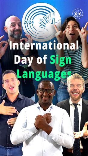 28K views · 237 reactions | Did you know there are more than 300 sign languages in the world? On International Day of Sign Languages, we celebrate #DeafDiplomacy, an initiative ensuring Deaf and hard of hearing colleagues are brought to the table for meaningful inclusion in diplomacy. U.S. diplomats are committed to connecting people across every language. #IDSL #WFD | U.S. Department of State | Facebook
