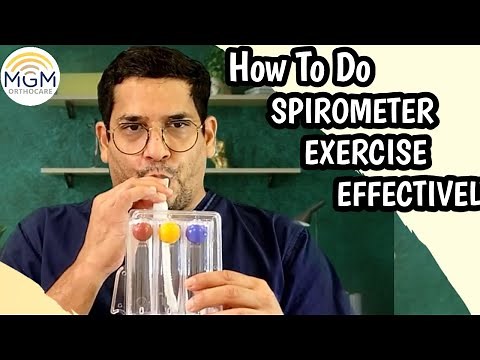 HOW TO DO SPIROMETER EXERCISE EFFECTIVELY | mgmorthocare | asthma