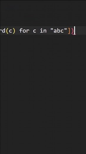 Get ASCII codes of letters in Python #coding #python #programming