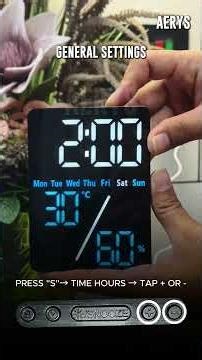 Digital Alarm Clock Table Clock Portrait Model