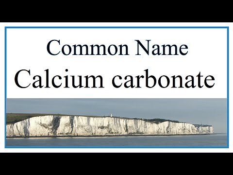 Common Name(s) for Calcium Carbonate (CaCO3)