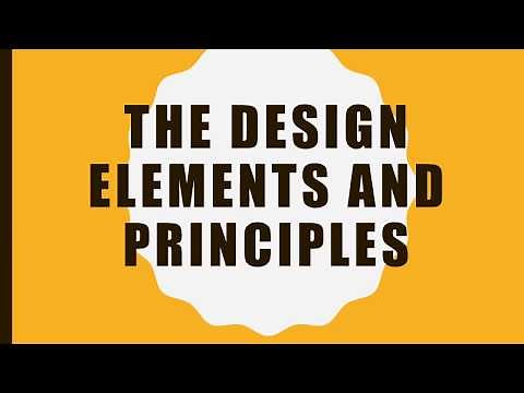 The Design Elements and Design Principles