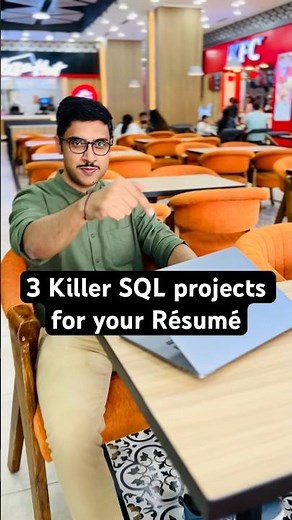 3 Must Have SQL PROJECTS for Your RESUME | #sql #coding