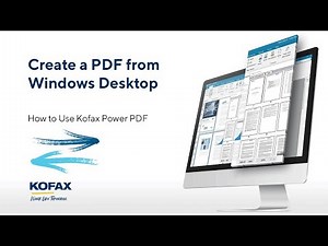 How to Create a PDF from Windows Desktop with Power PDF