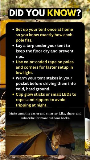 5 Genius Tent Setup Hacks for Easy Camping ⛺