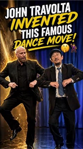 John Travolta Invented This Famous Dance Move! 🤫🕺#classichits #grease #retromusic
