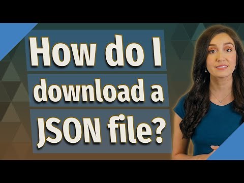 How do I download a JSON file?