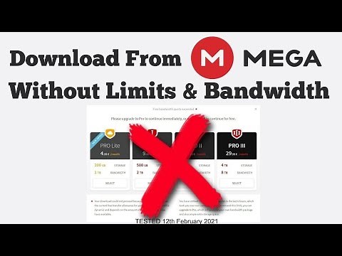 How to Download Mega Files Without Any Limitation. Unlimited speed and Unlimited download.