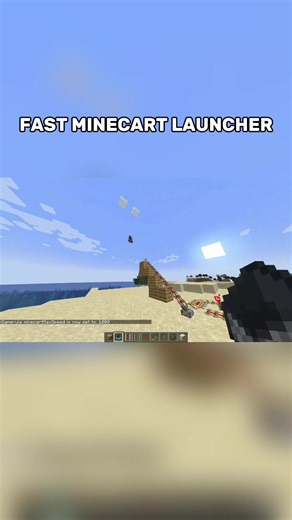 Fast Minecart Launcher Tutorial in Minecraft