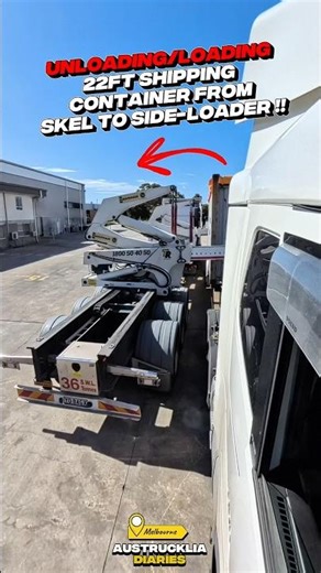 How to unload shipping containers ? Container loading and unloading process. Trucking Australia.